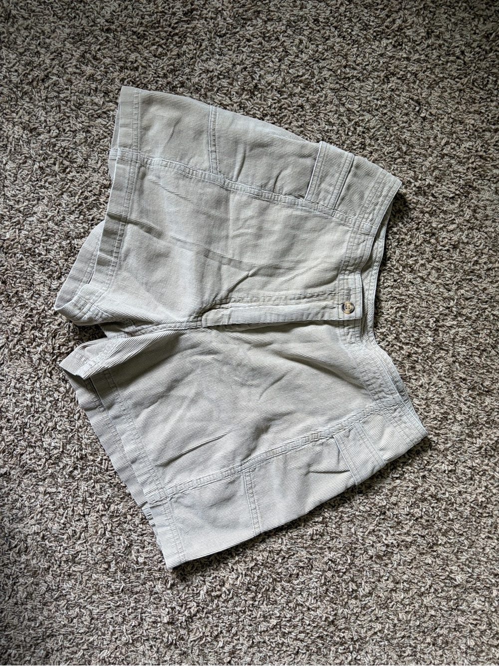 White Sierra Light Beige Corduroy Shorts